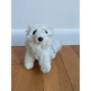 Fiesta Arctic Fox Realistic Plush Toy Stuffed Animal 6" vintage